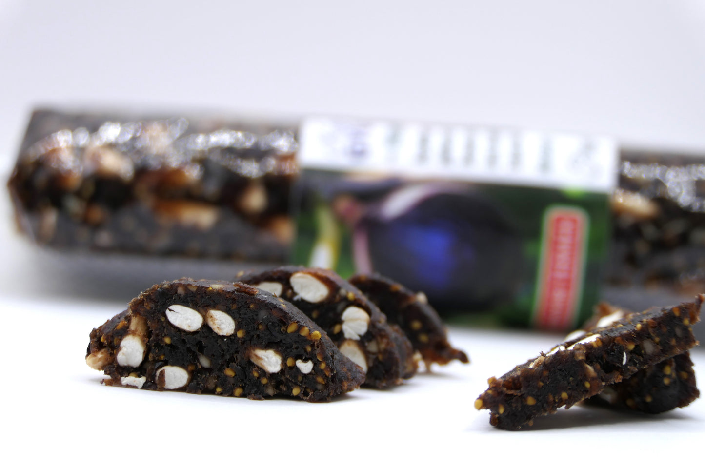 Kistermelői gyümölcs-kolbász (aszalt lilafüge rizzsel)